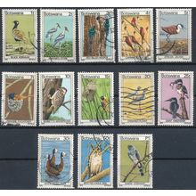 Birds: 13 Values - Botswana 1978 - FH & NM H - SG 411/21 & 424/5