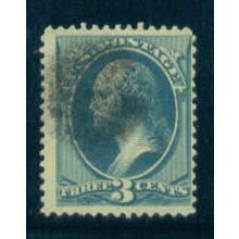 Used 184 3c George Washington Barely Clears M00478
