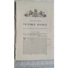 1846 Act of Parliament: Funds for loans and grants for Public Works, Ireland