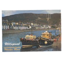 FRONT STREET, ULLAPOOL, WESTERN ROSS, SCOTLAND unused vintage postcard =