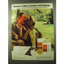 1973 Raleigh Cigarettes Ad - Spend Milder Moment