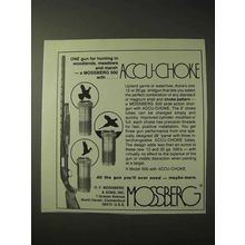 1977 Mossberg 500 Shotgun Ad - Accu-Choke