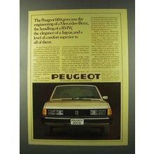 1977 Peugeot 604 Car Ad - Engineering of Mercedes-Benz