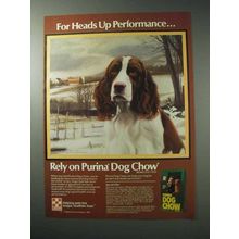 1986 Purina Dog Chow Ad - Heads up Performance
