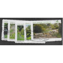 AUS 2014 (SET) (S/A) 'OPEN GARDENS' (5v) FINE USED (EBID64-415)