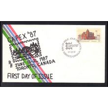 FDC Cover Canada CAPEX '87 (Cachet-U/A) Box0179