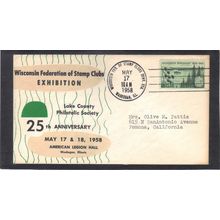 Event 25th Wisconsin Exhibit 1106 3c Minnesota (Cachet-Typed/A) CV41330