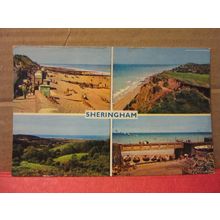 multiview, SHERINGHAM, NORFOLK, unused vintage postcard by M. & L. =