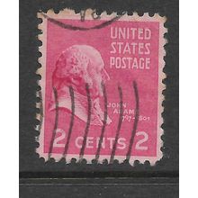 USA 1938 2c JOHN ADAMS RED SG 802 FINE USED#