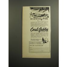 1952 Coral Gables Florida Ad - Yearning's end for a better way of life