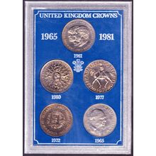 1965-1981 Great Britain 5 Crown Set