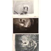 Grindelwald Eisgrotte Swiss Caves 3x Antique Postcard s