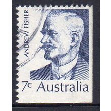 Australia 1972 Prime Ministers - Andrew Fisher 7c Booklet Stamp Used
