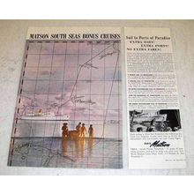 1960 Matson Lines Ad - South Seas Bonus Cruises