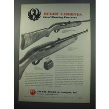 1965 Ruger .44 Magnum Carbine and .22 Carbine Ad