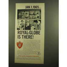1965 Royal-Globe Insurance Ad - Singer Sewing