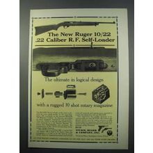 1965 Ruger 10/22 .22 Caliber R.F. Self-Loader Rifle Ad