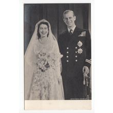 HM The Queen and HRH Duke of Edinburgh Royalty Postcard 715