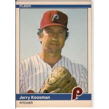 1984 Fleer Update baseball card U-64. Jerry Koosman