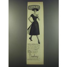 1956 Bemberg Yarn Advertisement - Kasper of Arnold & Fox Dress