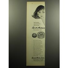 1957 Elizabeth Arden Invisible Veil Powder Ad - Look pretty.. not powdered..