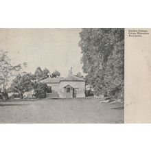 Garden Cottage Ascension Island Saint Helena Antique Rare Postcard