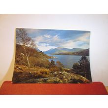 SNOWDON AND LLYN PADARN used postcard J Arthur Dixon PGD/81076 1983 pm =