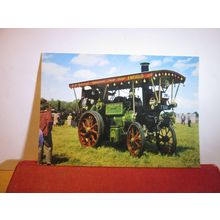 AVELING & PORTER SHOWMAN'S Traction Engine G. E. George of Enfield postcard (a)=