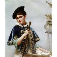 Portrait_of_a_Noble_Lady-Sun Poster Canvas Movie Film Print A0 A1 A2 A3 A4 A5 A6
