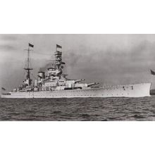 HMS Renown WW1 War Ship 2nd State Portsmouth RPC Maritime Museum Rare Postcard