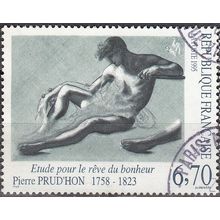 France 1995 Michel 3088 O Cote (2008) 2.00 € Oeuvre Pierre Prud'Hon Cachet rond