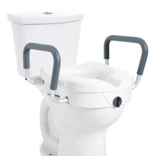 Raised Toilet Seat, 5" Height Raised, 350 lbs Weight Capacity, for Round and...