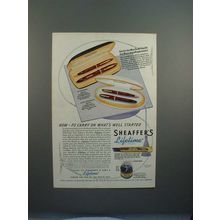 1941 Sheaffer's Statesman & Lady Sheaffer Pen Ad!