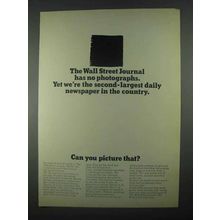 1967 The Wall Street Journal Ad - Has No Photographs