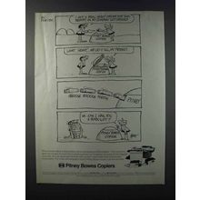 1981 Pitney Bowes Copiers Ad - B.C. by Johnny Hart - Heavy Order
