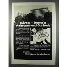 1981 Ruhrgas AG Ad - Success in International Gas Trade