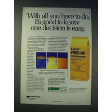 1989 lesco Pre-M 60DG Herbicide Ad - With all you have to do, it's good to know