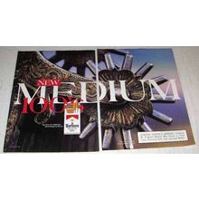 1992 2-page Marlboro Cigarettes Ad - New Medium 100's