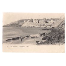 LA PLAGE, LE PORTEL, FRANCE used antique postcard 1904 postmark
