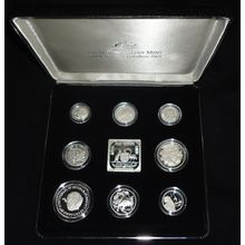 1991 Australia Silver Proof Coin Set Masterpieces in Silver - Circulation Coins