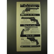 1965 Harrington & Richardson Ad - Model 949, 939, 999 Custom and 925 Revolvers