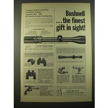 1965 Bushnell Scopes and Binoculars Ad - Bushnell the finest gift in sight