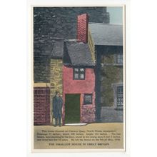 The Smallest House in Great Britain Conway Quay Postcard