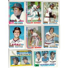 1982 Topps California Angels team set 33 cards- 4 Rod Carew