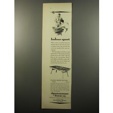 1950 Abercrombie & Fitch Folding Pocket Billiard Table Advertisement