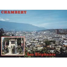 Chambery Les Elephants France Aerial Postcard