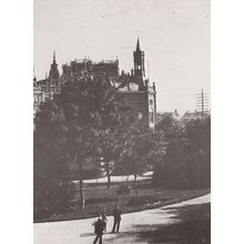 Van Leidsebosje Politie Brandweerpost Leidsekade Amsterdam in 1890 Postcard