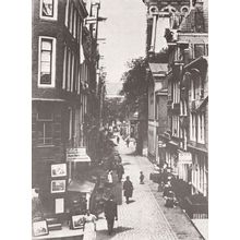 Zandstraat Kloveniersburgwal Gezien Amsterdam in 1896 Postcard