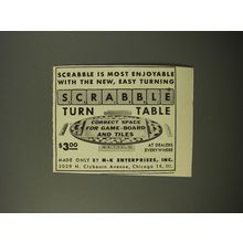1954 M-K Enterprises Scrabble Turn Table Advertisement