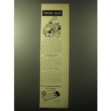 1960 The First National Bank of Chicago Travelers Checks Ad - Travel Quiz